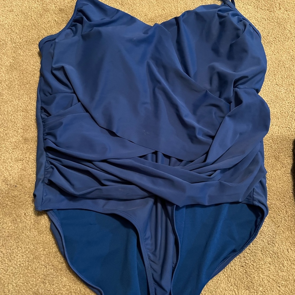 Blue Nicole hiller one-piece swimsuit